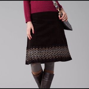 Boden Flippy Cord Skirt